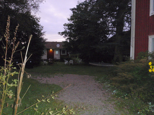 The skyline as we are departing the Regnag&aring;rden Hostel.